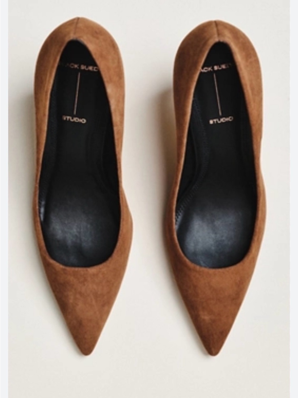 Very Elegant Pointed Suede  by Black Studio Heels. Size 39.5 (9-9.5)
